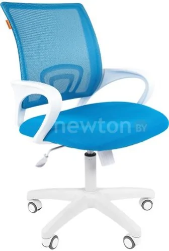 Офисное кресло CHAIRMAN 696 white (голубой)