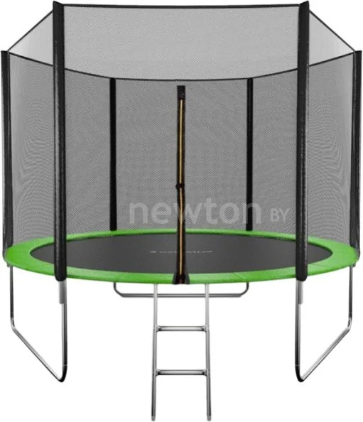 Батут GetActive Jump 10FT - 305 см с лестницей, внешней сеткой (зеленый)