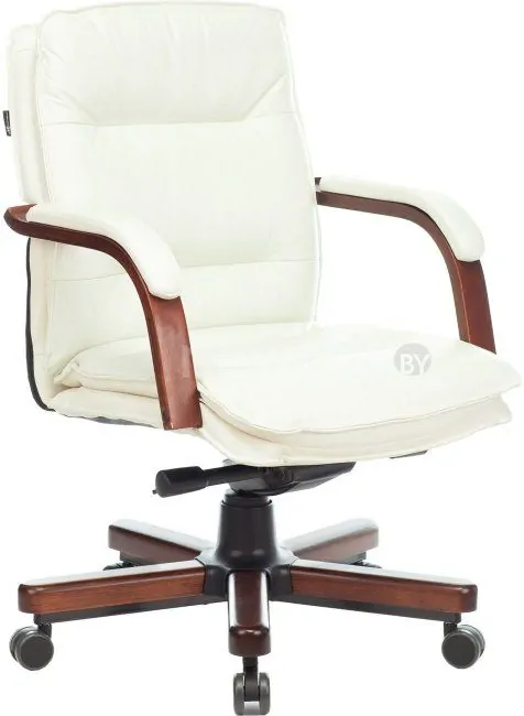 Кресло Бюрократ T-9927WALNUT-LOW (слоновая кость)