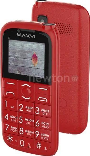 Телефон Maxvi B7 (красный)