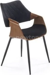 Стул с подлокотниками Halmar K586 (черный/орех)