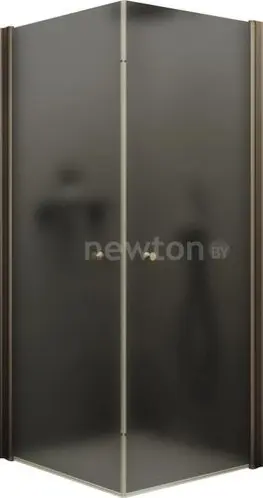 Душевой уголок MaybahGlass MGY-1295-2 (графитовое матовое стекло/бронзовый)