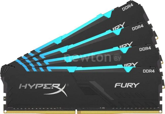 Оперативная память HyperX Fury RGB 4x8GB DDR4 PC4-21300 HX426C16FB3AK4/32