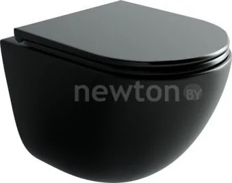 Унитаз подвесной Ceramica Nova Vogue CN4008TMB (черный матовый, с креплением и сиденьем)