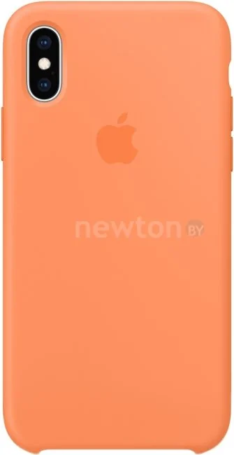 Чехол Apple Silicone Case для iPhone XS (свежая папайя)