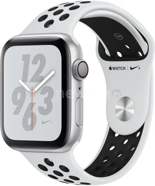 Умные часы Apple Watch Nike+ 44 мм (алюминий серебристый/чистая платина, черный)