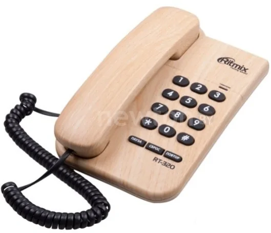 Проводной телефон Ritmix RT-320 (светлое дерево)