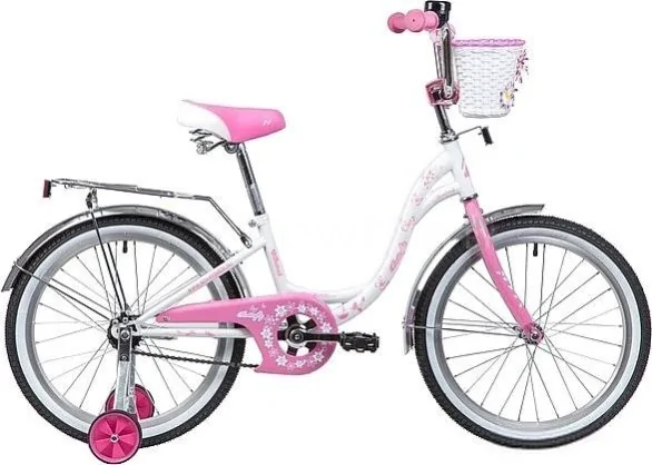 Детский велосипед Novatrack Butterfly 20 (белый/розовый, 2019) 207BUTTERFLY.WPN9