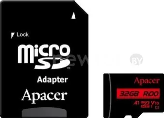 Карта памяти Apacer microSDXC AP128GMCSX10UB-R 128GB (с адаптером)