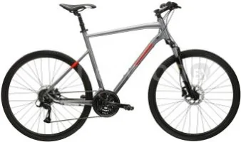 Велосипед Kross Evado 4.0 XL/23" 2024 (графит/красный глянцевый)