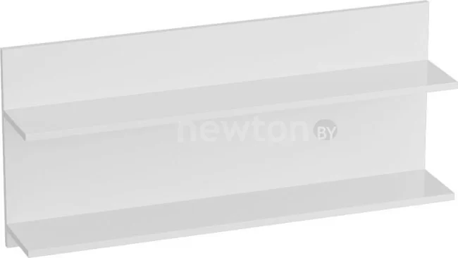 Полка Мебельград Кельн 980 (белый аляска/белый глянец)