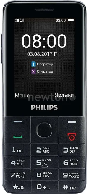 Телефон Philips Xenium E116 (черный)