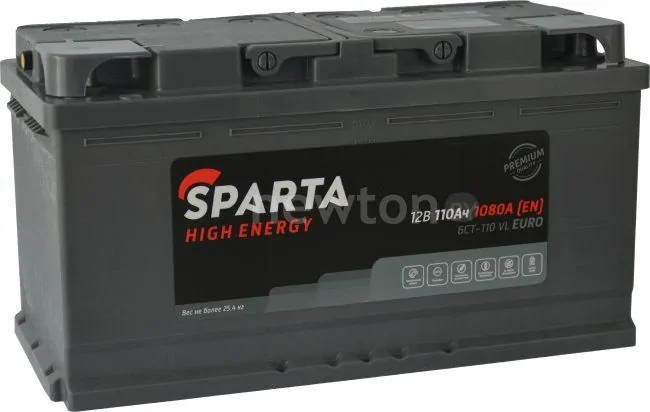 Автомобильный аккумулятор Sparta High Energy 6CT-110 (110 А·ч)