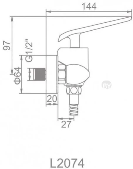 Смеситель Ledeme L2074