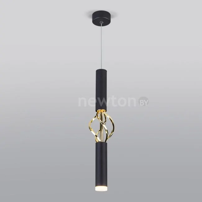 Подвесная люстра Евросвет 50191/1 LED (черный/золото)