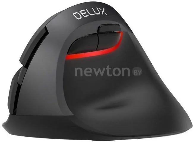 Вертикальная мышь Delux M618mini GX (черный/серый)