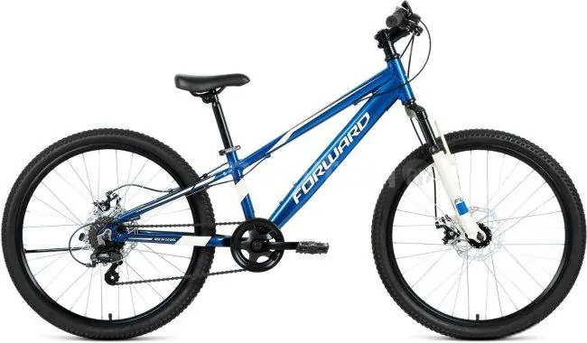 Велосипед Forward Rise 24 2.0 disc 2020 (синий/белый)
