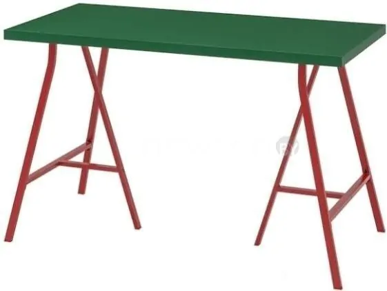 Стол Ikea Линнмон/Лерберг (зеленый/красный) 693.308.28