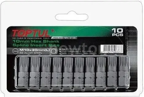 Набор бит Toptul FSFA1208G (10 предметов)