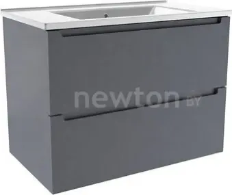 ЗОВ Тумба с умывальником Дион 100 D100LAFM7015MKV5-NVS100 (графит матовый)