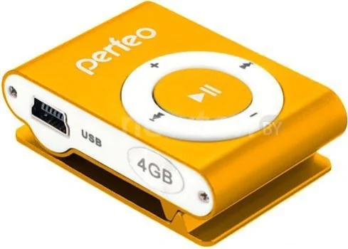 MP3 плеер Perfeo VI-M001-4GB Music Clip Titanium Orange