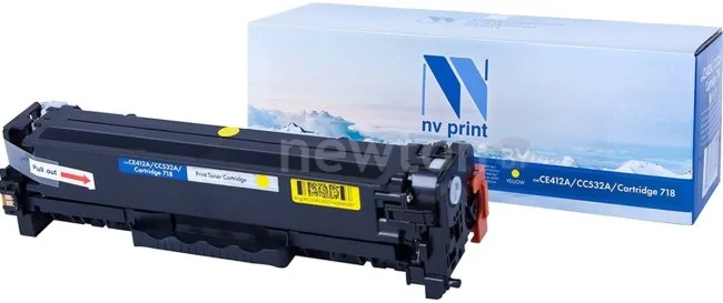 Картридж NV Print NV-CE412A-CC532A-718Y (аналог HP, Canon)