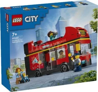 Конструктор LEGO City 60407 Красный двухэтажный экскурсионный автобус