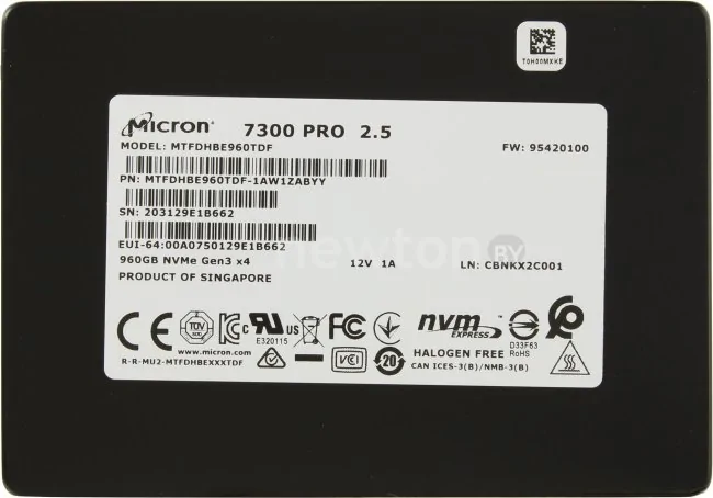 SSD Micron 7300 Pro 1.92TB MTFDHBE1T9TDF-1AW1ZABYY