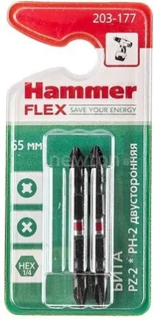Набор бит Hammer 203-177 (2 предмета)