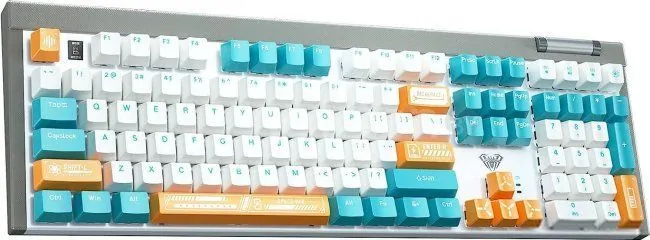Клавиатура AULA F3050 (с темно-бирюзовыми кнопками, Blue Switch)
