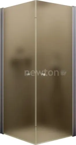 Душевой уголок MaybahGlass MGY-1298-5 (бронзовое матовое стекло/хром матовый)