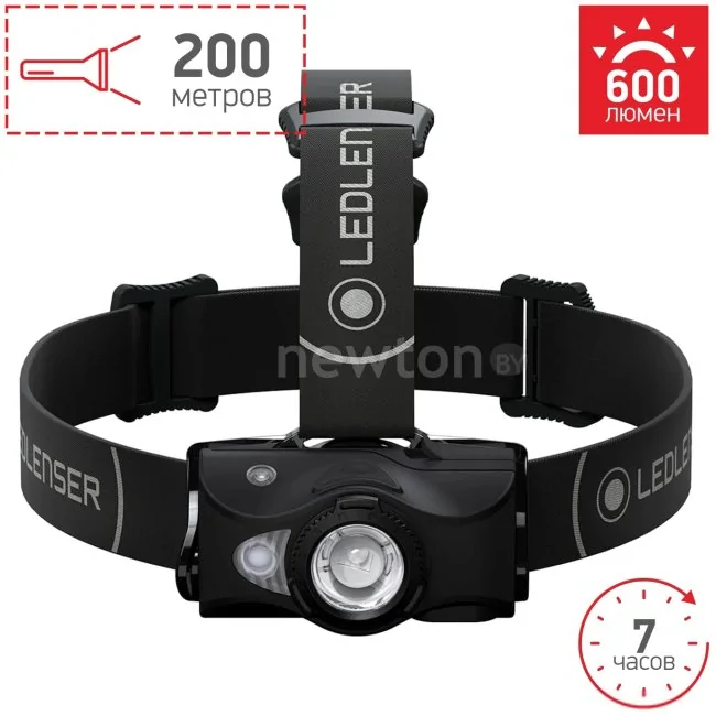Фонарь Led Lenser MH8 (черно-серый)