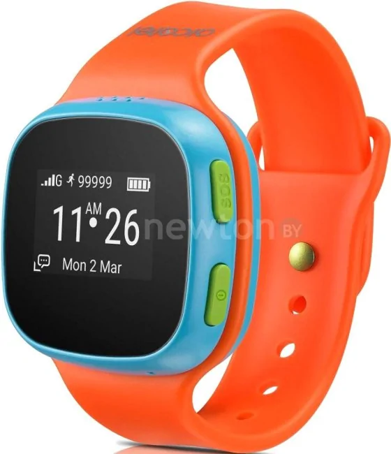 Умные часы Alcatel Movetime Track&Talk SW10 (голубой/оранжевый)