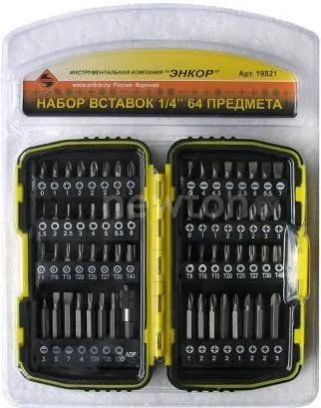 Набор бит Энкор 19821 (64 предмета)