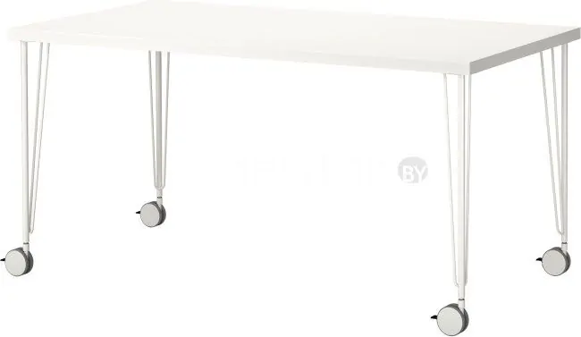 Стол Ikea Линнмон/Крилле (белый/белый) 892.793.29