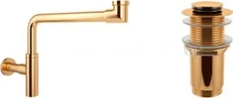 Сифон Wellsee Drainage System 182126002 (сифон, донный клапан, золото)