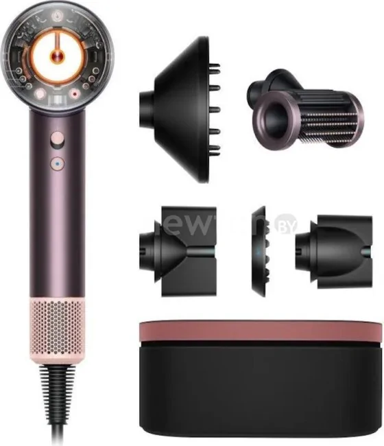 Фен Dyson HD16 Supersonic Nural Straight+Wavy (с переходником на евровилку, яшмовая слива)