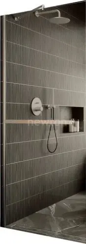 Душевая стенка MaybahGlass 109x195 MGD-709-5ш (бронзовое стекло/хром матовый)