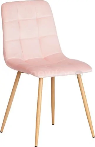 Стул TetChair Chilly mod. 7094-1 металл/вельвет (розовый/натуральный)