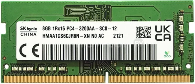 Оперативная память Hynix 8ГБ DDR4 SODIMM 3200МГц HMAA1GS6CJR6N-XN
