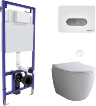 Унитаз подвесной Berges Wasserhaus Okus + Toma Slim SO + Novum525 + D7 043262