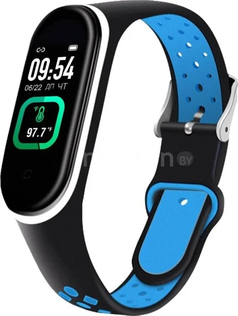 Фитнес-браслет Smarterra Fitmaster TON (черный/синий)