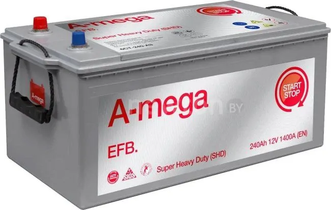 Автомобильный аккумулятор A-mega EFB SHD 240 (3) (240 А·ч)