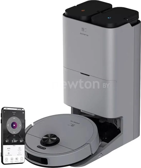 Робот-пылесос Polaris PVCRAC 7790 Wi-Fi IQ Home (серый)