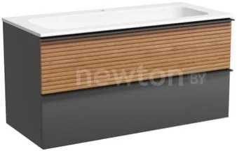 Sancos Тумба под умывальник Delta DL100GR (дуб красный/графит)