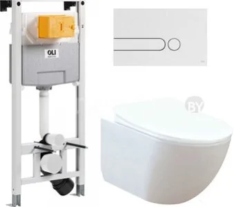 Унитаз подвесной Creavit Free + Oli FE322-11CB00E-0000 + C0903.02.0000E + 885052+670001