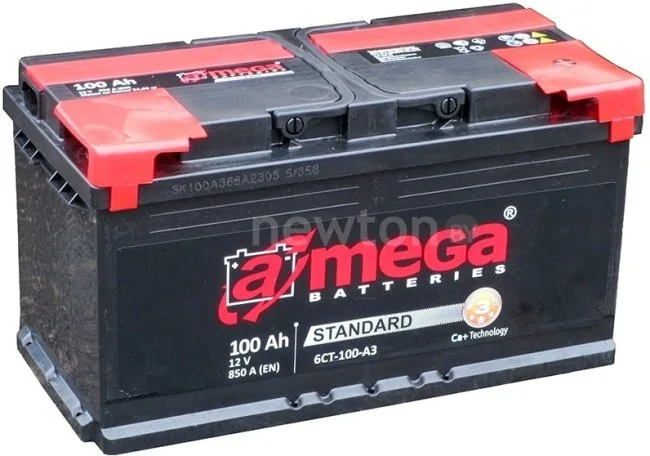 Автомобильный аккумулятор A-mega Standard 100 L (100 А·ч)