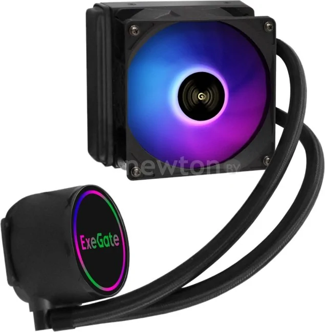 Система жидкостного охлаждения для процессора ExeGate BlackWater-120V2.PWM.RGB EX293455RUS