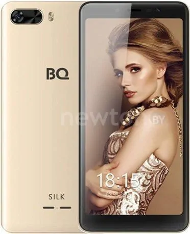 Телефон BQ-Mobile BQ-5520L Silk (золотистый)