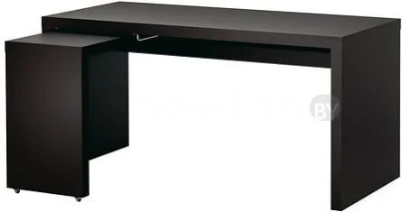 Письменный стол Ikea Мальм (черно-коричневый) 803.848.67
